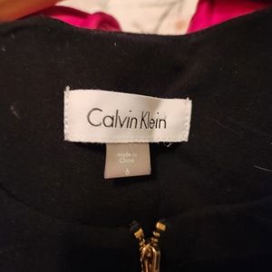 Calvin Klein black with white stripe dress Size 6